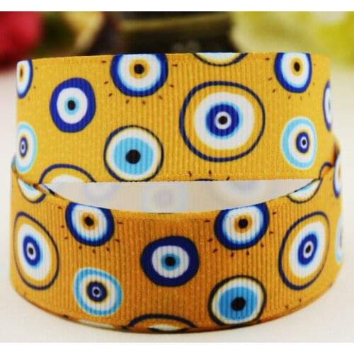 22mm 25mm 38mm 75mm Dot cartoon printed Grosgrain Ribbon party decoration 10 Yards X-03717