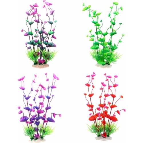Fish Tank Decoration Simulation Artificial Trumpet Environmental Aquarium Accessories Simulation Fake Aquatic Plants 1 Pc