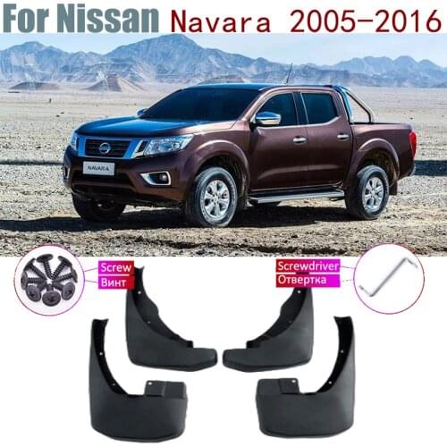 Mudflap Fender Mud Guard Splash Flaps Mudguards Accessories For Nissan Navara D40 Brute Frontier 2016~2005 2009 2008 2007 2006