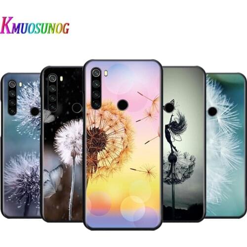 Silicone Cover Dandelion Flower For Xiaomi Redmi Note 9 9S Pro Max 8T 8 7 6 5 Pro 5A 4X 4 Phone Case Coque