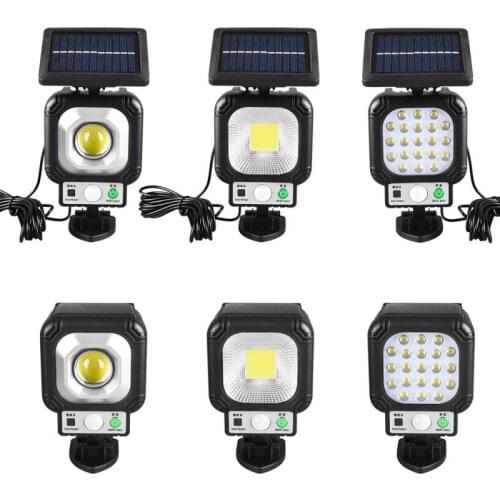 COB/LED Solar Light Outdoor Solar Lamp Solar Power PIR Motion Sensor Wall Light Waterproof Garden Decoration Wall Street Light
