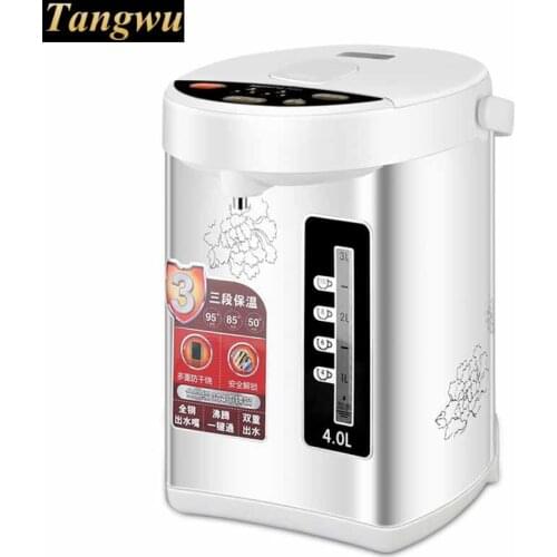Electric water bottle 4L electric kettle 4 segment insulation food grade 304 stainless steel