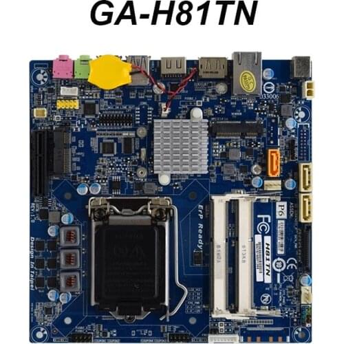H81TN For Gigabyte All-in-one Ultra-thin Lga 1150 Motherboard DDR3 MSATA No-LVDS DC Power Supply USB3 Used Motherboard Mini-ITX