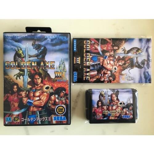 MD Game : GOLDEN AXE III ( Japan Version!! box+manual+cartridge!! )