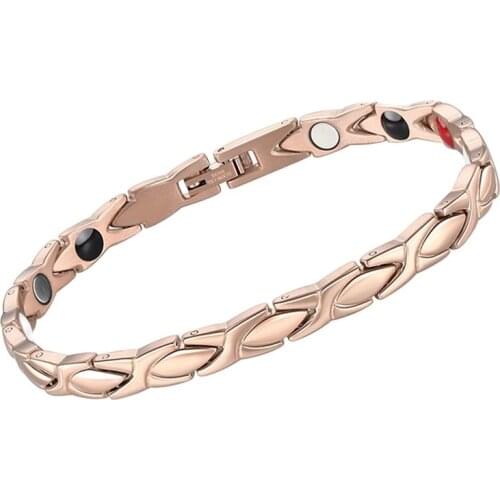 MADALENA SARARA Premium Titanium Steel Energy Bracelet Energy Germanium Magnetic Heathy Care MD-H0027 100% GUARANTEE