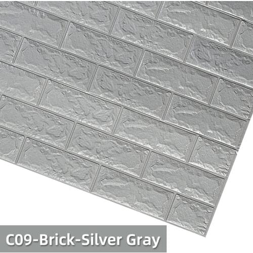3D Wall Sticker Waterproof Imitation Brick Embossed Home Decoration Self-Adhesive Wallpaper Baby Kids Room Decoration