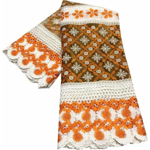 Latest design african guipure lace mix velvet fabric high quality guipure cord lace fabric for women dress