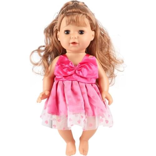 2021 Latest New Born Baby Clothes Fit 14Inch Doll Clothes Doll Tulle Skirt Clothes Accessories For Baby Birthday Gifts