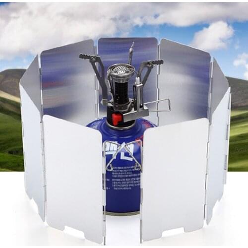 Portable ultra-light board gas stove windshield outdoor camping picnic cooker burner wind screen aluminum alloy wind screen