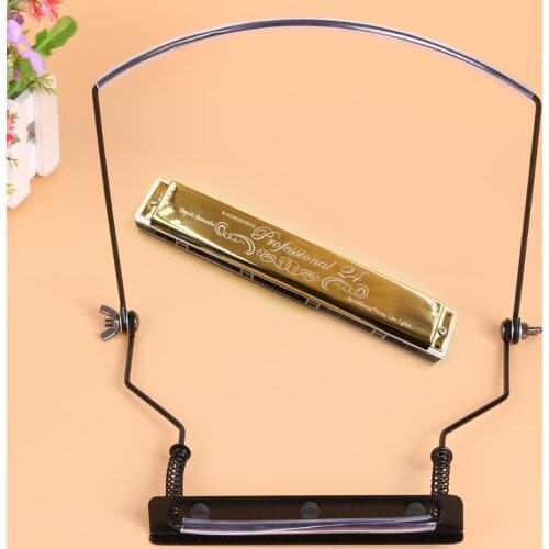 Professional 10 Holes Harmonica Support Special Stand Hang Neck Type Clamp Multi-purpose Clip Woodwind Instruments Accessories