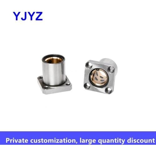 Method blue graphite copper sleeve outer steel inner copper oil-free bushing LMK8 10 12 16 20 25 30 35 40UU