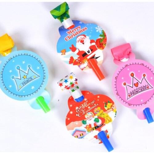 12Pc 11cm Cartoon Dragon Whistle ChildrenToy Trumpet Christmas Birthday Festival Wedding Atmosphere Props Supplies Gifts Airhorn