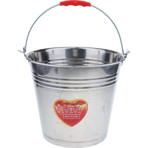 MagiDeal 12L/16L/20L Large Heavy Duty Stainless Steel Water/Milk/Ice Bucket Pail for Household/Party/Cafe/Restaurant