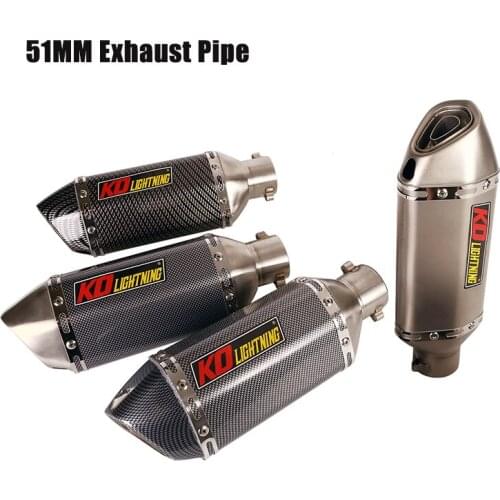 310MM Motorcycle ATV Exhaust Pipe Muffler Tail Tube Short with DB Killer Universal 38-51mm