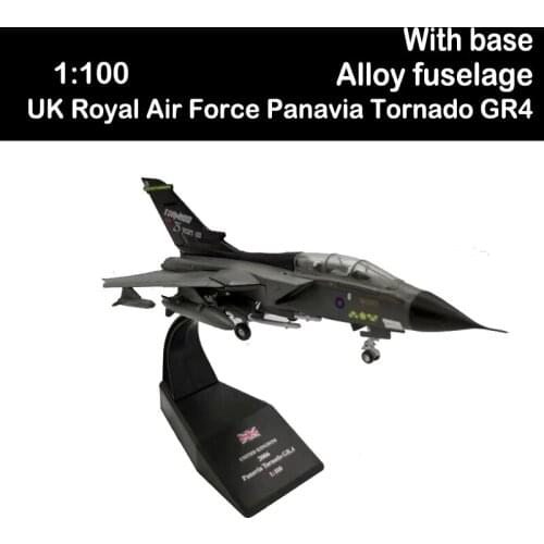 1/100 United Kingdom Royal Air Force Panavia Tornado GR4 Aircraft Airplane Model Children Toys Display Plane Collection Souvenir