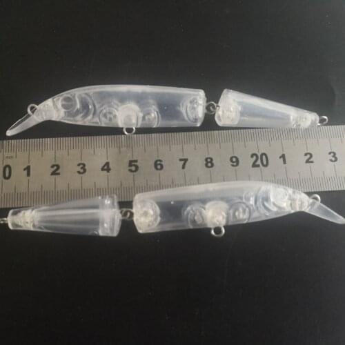 10pcs unpainted Minnow bait 130mm 10.7g blank fishing lure body 120