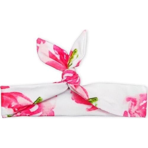 10Pcs Rabbit Ear Hair Bands Newborn Toddler Headband Elastic Baby Headdress Kids Girl Hair Accessories Bow Knot Headband