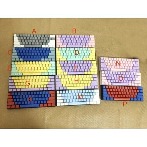 104 Keys For Mechanical Keyboard Durable Solid Color Universal Backlight Pbt Keycap Cherry Profile Replacement Part