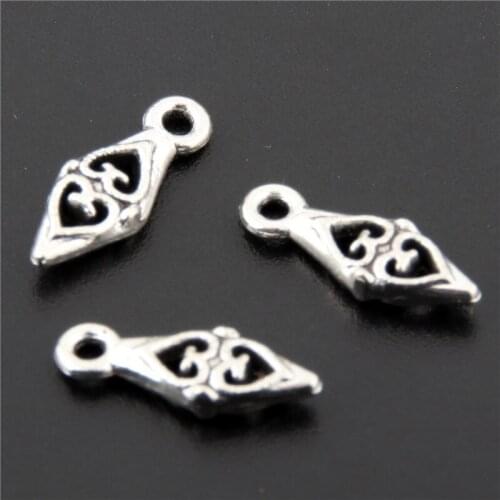 20pcs New Design Double Heart Metal Charms Pendant For Women Jewelry Accessories A2676