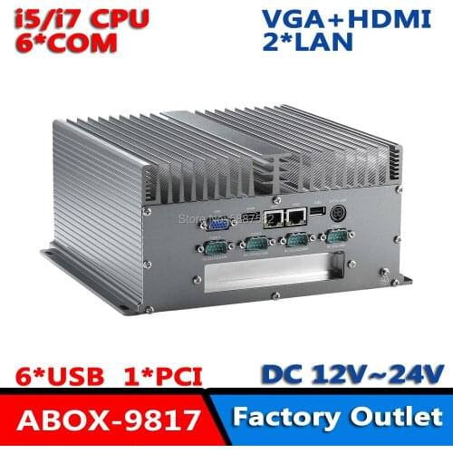 3th Gen Intel i5/i7 Rugged Embedded Box PC 1*PCI (PCIE X1)