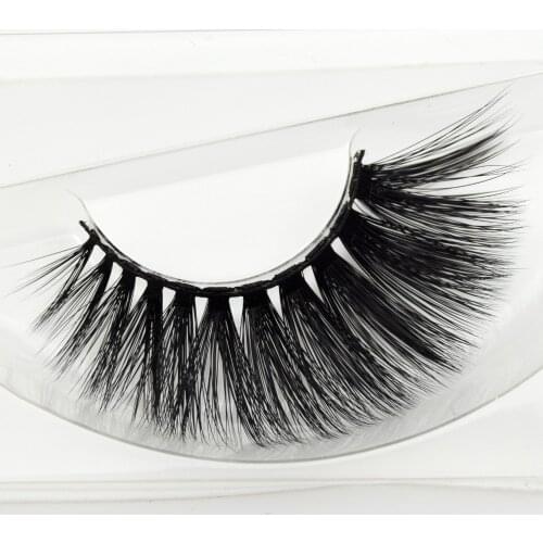 3D Silk Eyelashes Thick Silk Individual Eyelash Extensions For Makeup Black Fake Eye Lashes 100% Handmade 1 Pair Silk-D27