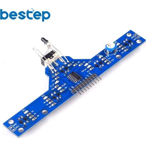 5 Channel Tracing Sensor Module IR Infrared Detector Tracking Line Obstacle Avoidance Sensor Module For Smart Car Robot