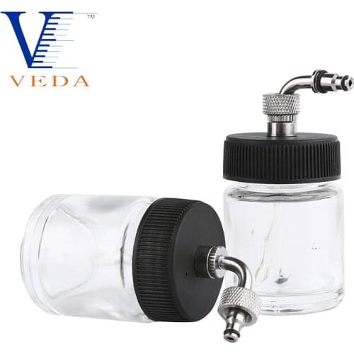 10pcs 22cc Airbrush Paint Glass Bottles Jar Using on Adapter Lid Assembly For Spray Gun Top Temporary Tattoo Aerograph tool