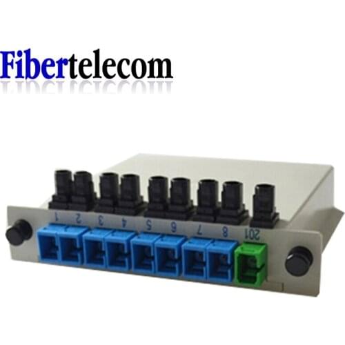 Free Shipping 1x8 Differential Mini Blockless SC/UPC Connector Fiber Optic PLC Splitter FTTH SC/APC