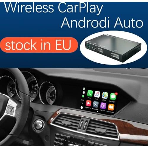 Wireless Apple Carplay Android Auto for Mercedes Benz C-Class W204 2011-2014, with Mirror Link AirPlay Car Play Functions