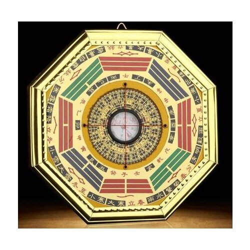 Bronze Compass Tai Chi Bagua Mirror Pendant Decoration Home Living Room Door Outside Door Feng Shui Supplies