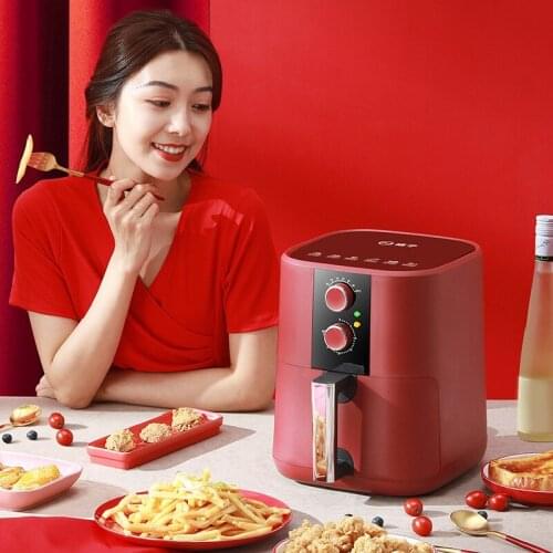 5L Household 3D Circulating Hot Air Fryer Oil-Free Multi-Function Health French Fries Electric Oven Gift Various Capacity