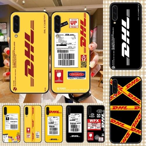 DHL Express Phone case For Samsung Galaxy A 3 5 7 8 10 20 21 30 40 50 51 70 71 E S 2016 2018 4G black soft shell 3D waterproof