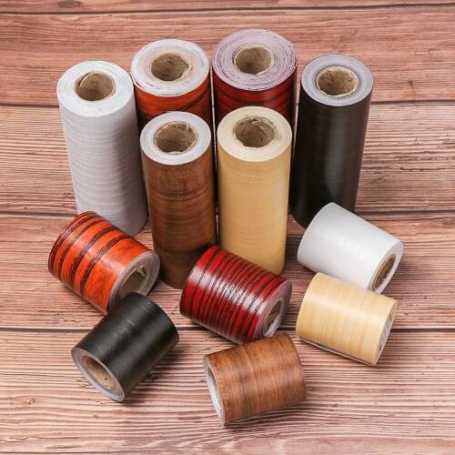 Wood Baseboard Wallpaper Wall Border Corner Stickers Self-adhesive Waterproof Living Room Waist Line Skirting Line Vinyl Decals