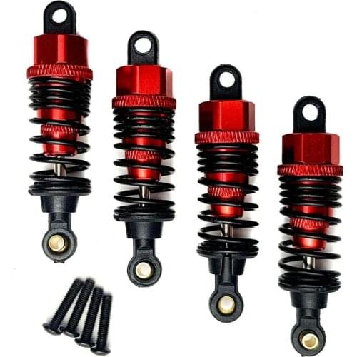 4Pcs Alloy Metal Front Rear Shock Absorbers Upgrade Part for Tamiya TT-02 TT02 1/10 RC Car Accessories