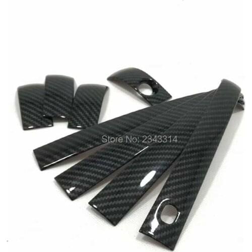 For 2010-2017 2018 Jeep Grand Cherokee ABS Black Side Door Handle Cover Door Handle Protector Trim Sticker Car Styling Accessory