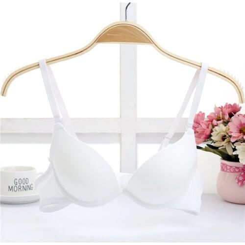 Double size Seamless small chest sexy Bra for Women Push Up Bra A B Cup Underwear plunge deep u Brassiere Lingerie