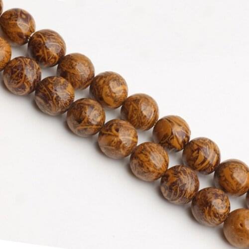High Quality Natural Multicolor Stone 6/8/10/12mm Round Necklace Bracelet Jewelry DIY Gems Loose Beads 38cm wk113