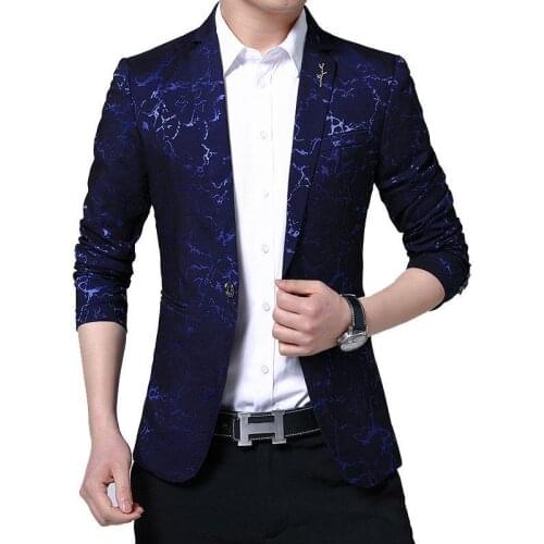 Trendy Young Mens Blazers Male Slim Business Casual Blazer Coat Jacket Coat Brand Outwear Men Casual Wear