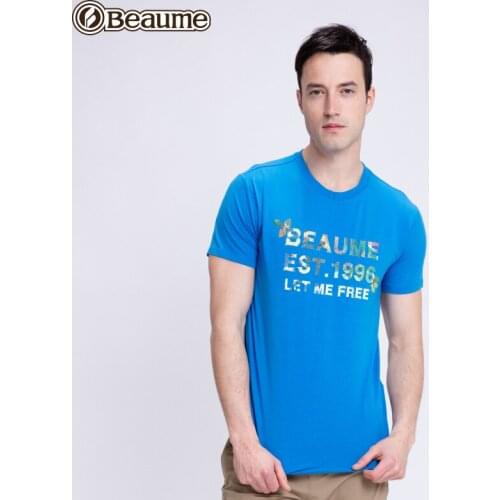 Beaume Brand Men Camping Hiking T-Shirts Large Size Short Sleeve Round Neck t-Shirts Fashion PrintFEA52147