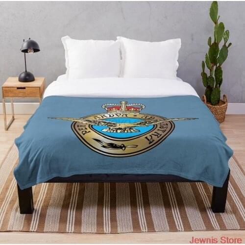 Royal Air Force Badge Throw Blanket Plush Velvet Warm Decoration Bed Home Throw Sofa Blankets Adult Children Boys Gifts NEW