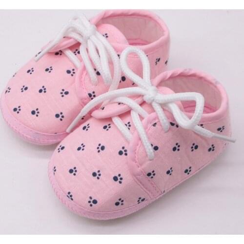 2020 Summer Newborn Shoes Baby Girls Shoes Letter Footprint Plaid Anti-slip Footwear Crib Shoes Baby Boy Small Toddler Shoes
