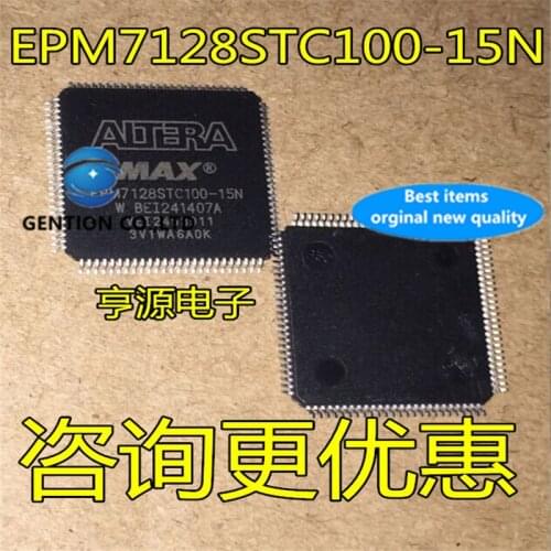 5Pcs EPM7128STC100-15N EPM7128 TQFP100 Programmable logic device in stock 100% new and original