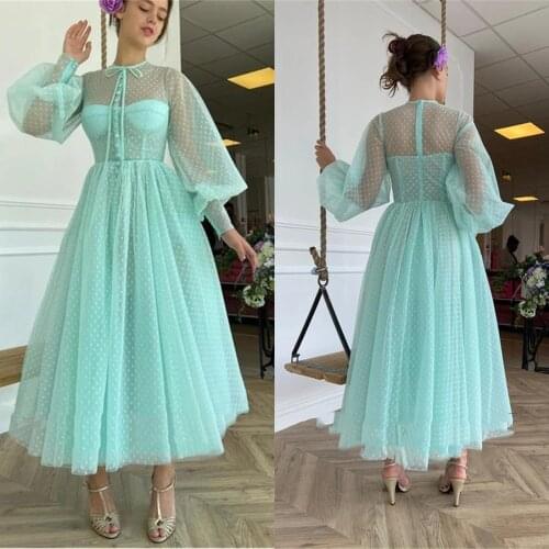 R&B SHAXUAH Women's Evening Dresses Below The Knee