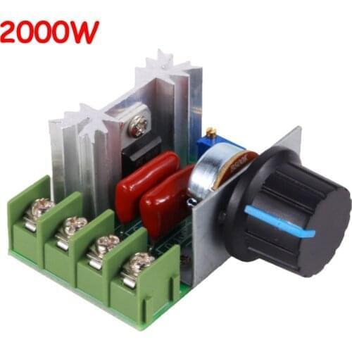 AC 220V 2000W SCR Voltage Regulator Dimming Dimmers Motor Speed Controller Thermostat Electronic Voltage Regulator Module