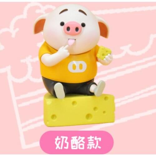 Pig Fart P Blind Box Gourmet Dessert Series Hand Run Doll Cute Dolphin Gentleman Eat Melon Toys Collection Table Decorations