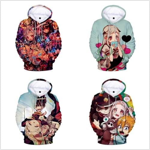 Anime Toilet Bound Hanako kun Hoodies Boys and Girls Cartoon Print Hoodie Sweatshirt Long Sleeve Cosplay Jacket Coat Clothes