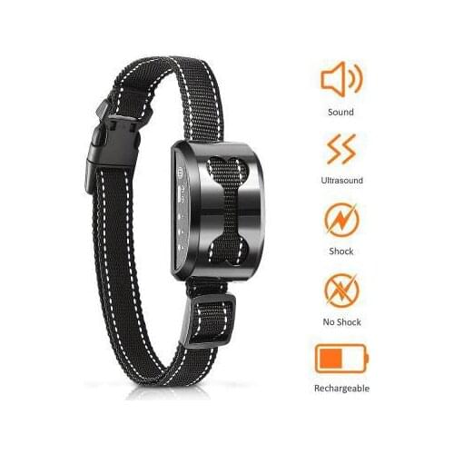 50Pcs/Lot Dog Waterproof Rechargeable Collar Adjustable 0-7 Sensitivity Levels Vibration Stop Barking Dog Training Collars