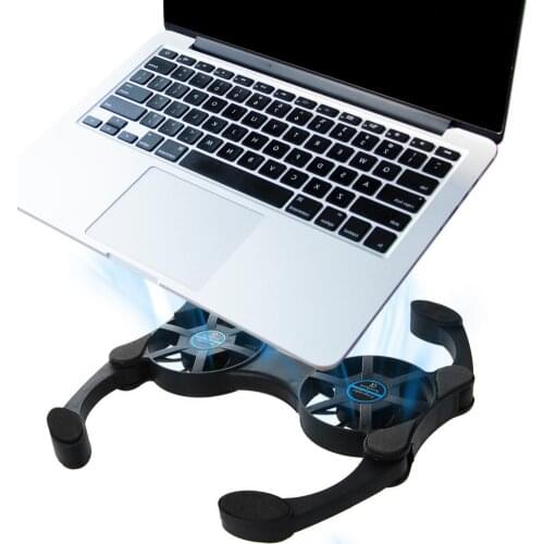 High Quality CPU Cooler Foldable USB Cooling Fan Mini Octopus Cooler Pad Quiet Stand Double Fans For 7-15 Inch Notebook Laptop