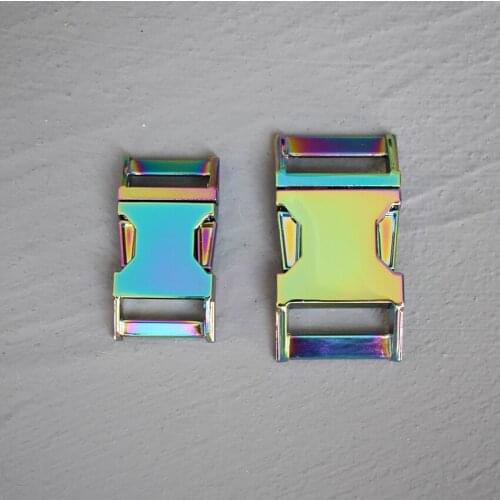 1 Pcs 15mm/20mm/25mm/30mm DIY Accessories Backpack Buckles Dog Collar Webbing Quick Release Metal Buckle Safety Clasp Bracelet