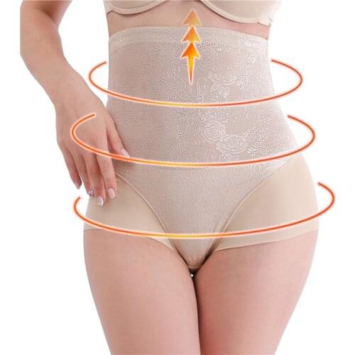 Women High Waist Body Shaper Panties Seamless Butt Tummy Belly Control Waist Slimming Pants Shapewear Girdle Thin Abdomen Hips